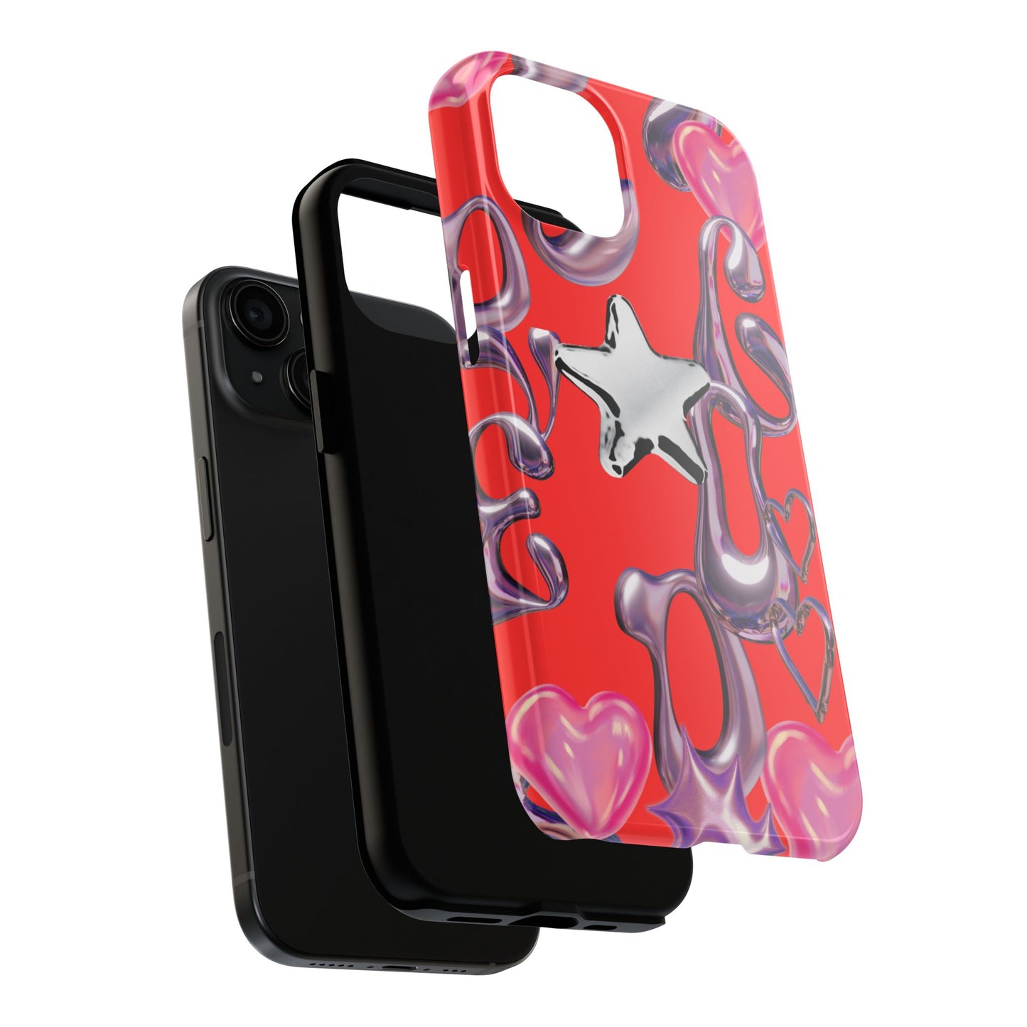 Vibrant Star Design Tough Phone Case - Cute & Stylish Protection