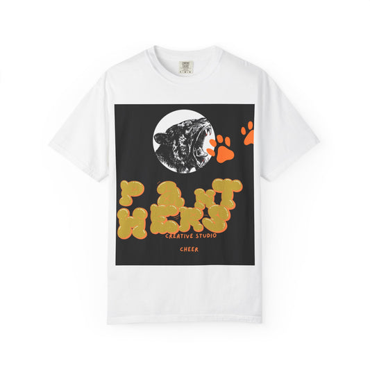 Unisex Cheerful Panther T-Shirt - Garment-Dyed Vintage Style